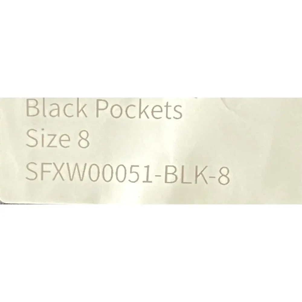 Sweetflexx Resistance Leggings W/ Pockets Womens 8 Black Workout ActiveWear NWOT